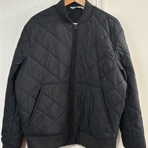 Black Quilted Women’s bomber Jacket